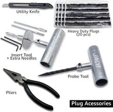 Load image into Gallery viewer, Emergency Tire Repair Kit with Heavy Duty Case &amp; Tools - JACO Lifetime Warranty