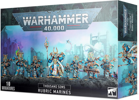 10 Rubric Marines Plastic Model Kit - Customize with Inferno Guns & Sorcerer!