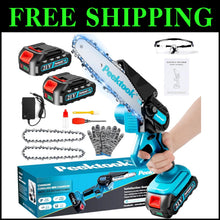 Load image into Gallery viewer, Powerful 700W Electric Chainsaw, 6-Inch Cutting Length - Compact &amp; User-Friendly