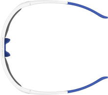 Load image into Gallery viewer, Matte White/Blue Boys' Wrap Sunglasses with Durable TR90 Frame - 69mm Lens