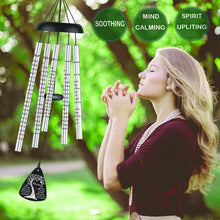 Load image into Gallery viewer, Aluminum Sympathy Wind Chimes with Soothing Notes - Thoughtful Memorial Gift