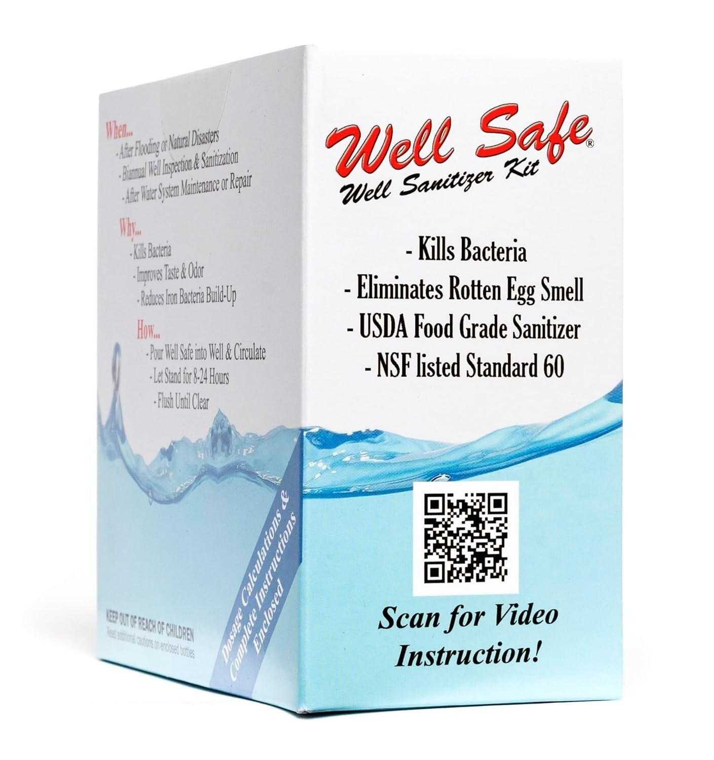 USDA Approved Well Sanitizer Kit - Easy Water Purification for Safe Drinking
