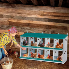 Load image into Gallery viewer, Safe &amp; Easy Access 10 Compartment Chicken Nesting Box for Optimal Production