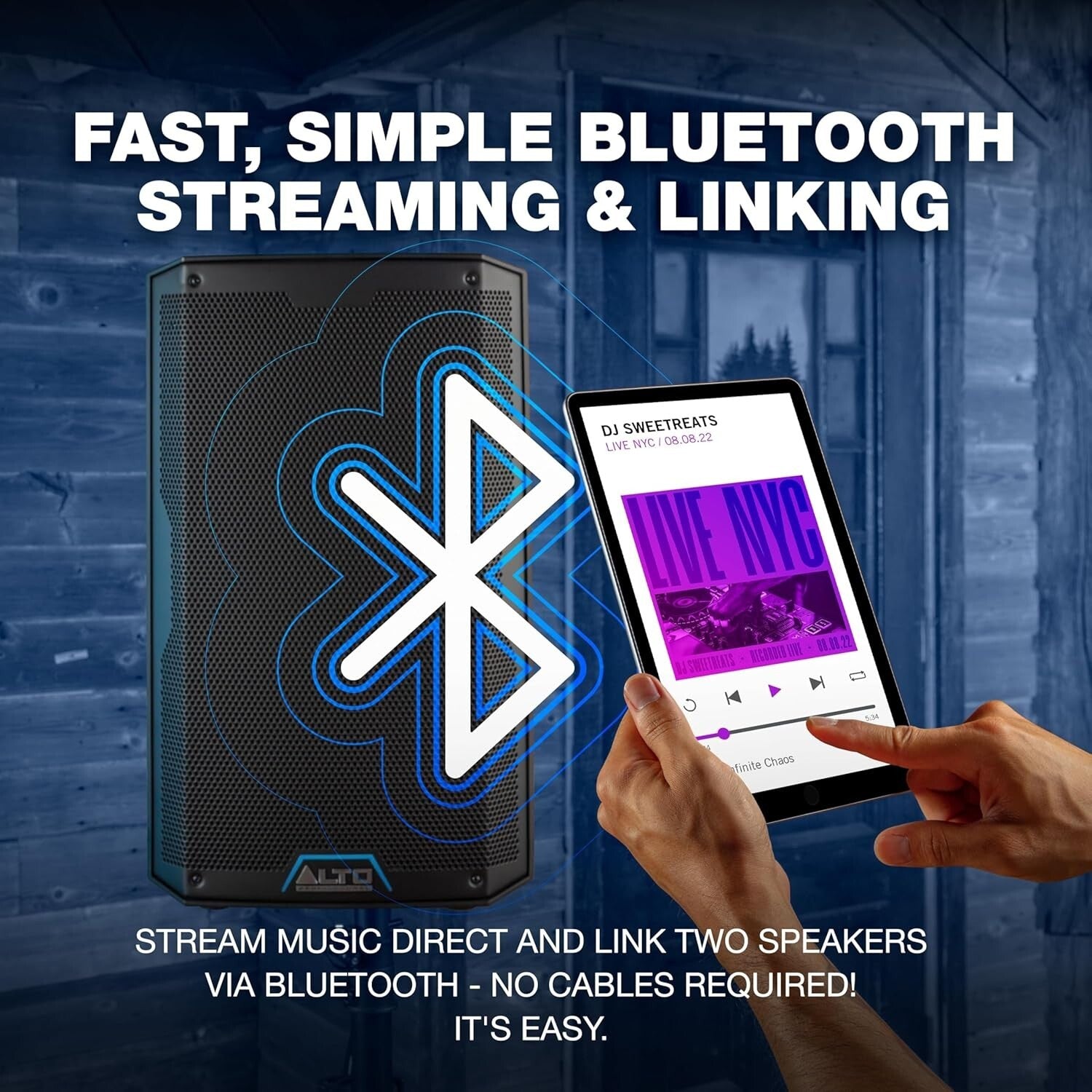 Versatile 2000W Bluetooth PA Speaker with Integrated Mixer - Ideal for Events