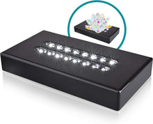 Load image into Gallery viewer, Sleek 16 LED Lighted Display Base for Showcasing Glass &amp; Acrylic Collectibles