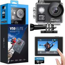 Load image into Gallery viewer, Compact V50 Elite 4K Camera Kit with Remote Control – Perfect for Adventurers