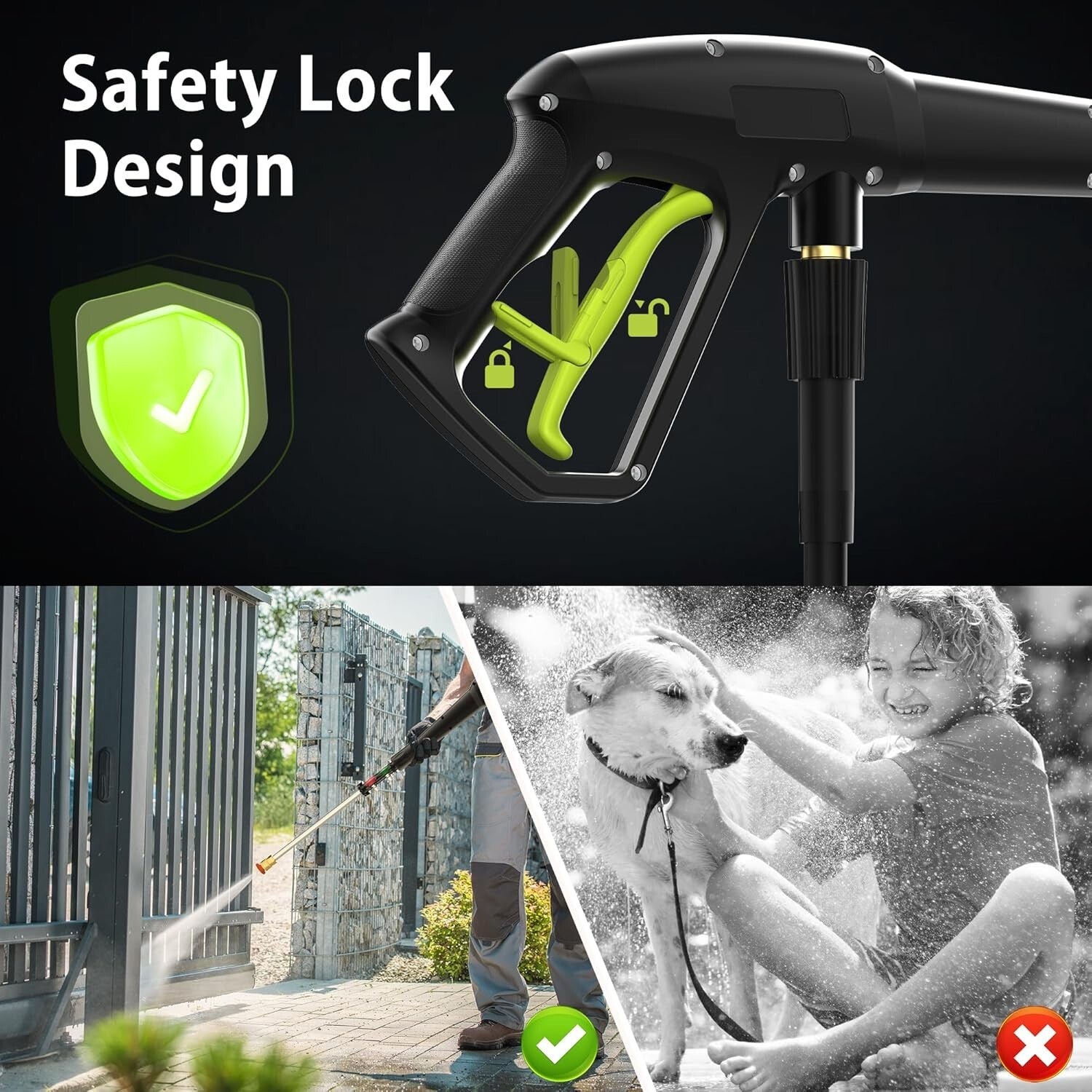 Versatile Electric Pressure Washer 3500 PSI with Stainless Steel Lance & Wheels