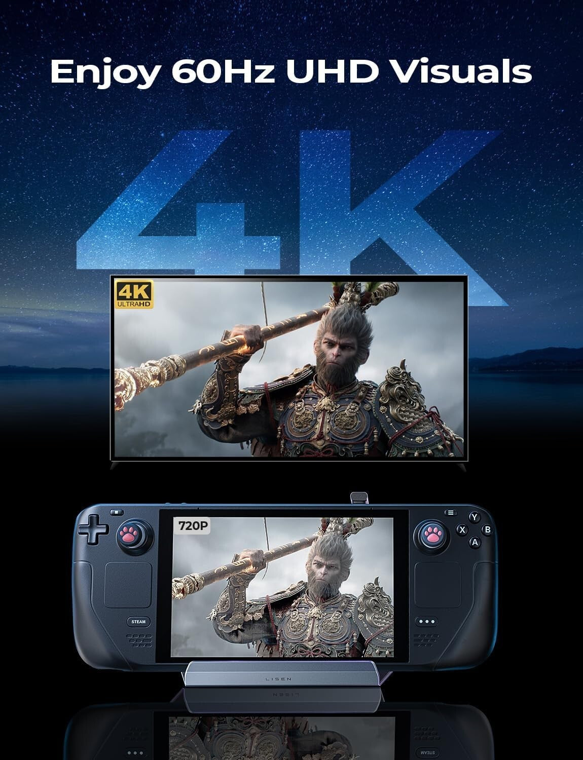 10-in-1 Docking Station for Steam Deck OLED & ROG Ally with Dual Cooling Fans