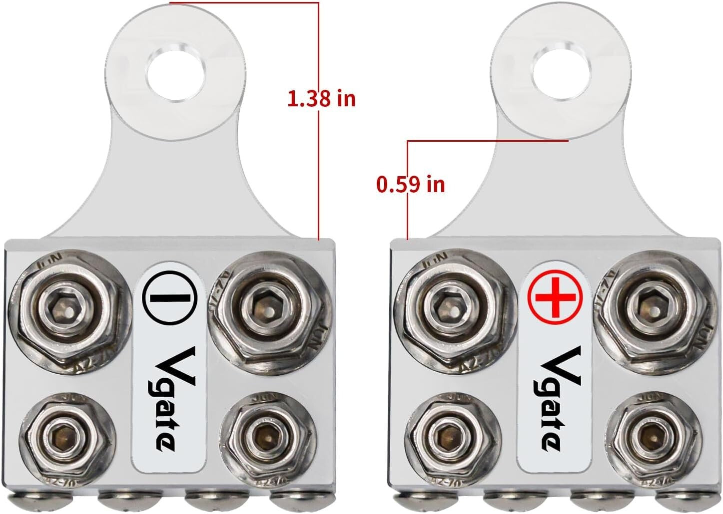12-Way Multi-Size Battery Terminal Connectors for Lead-Acid & Lithium - Compact
