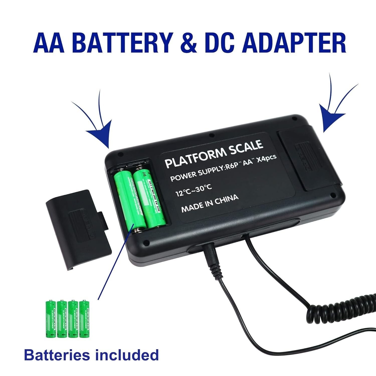Heavy-Duty Digital Shipping Scale - 660lbs x 0.2oz with Precision Tare Function