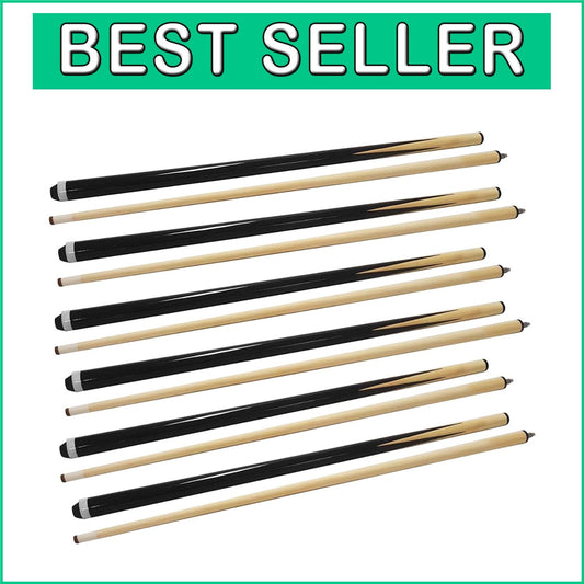 Set of 6 Premium 58-Inch Ashwood Pool Cues with 13mm Tips for Ultimate Precision
