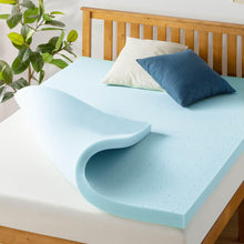 Load image into Gallery viewer, Luxury Twin XL 3-Inch Gel-Infused Memory Foam Mattress Topper for Sleep Upgrade