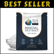 Load image into Gallery viewer, Natural Mineral Sea Salt - Fine Grind for Cooking &amp; Baking | 5 lb Resealable Bag