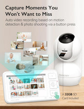 Load image into Gallery viewer, Infrared Night Vision Baby Monitor with ECO Mode and VOX Alerts for Parents