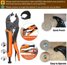 Load image into Gallery viewer, Versatile 100 Set Metal Snap Fasteners Kit with Brass Construction and Pliers