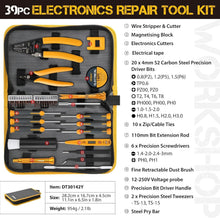 Load image into Gallery viewer, Comprehensive 39-Piece Electronics Repair and Opening Tool Set for All Devices