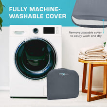 Load image into Gallery viewer, Removable Dark Grey Seat Cushion for Back Support - Travel-Friendly with Handle