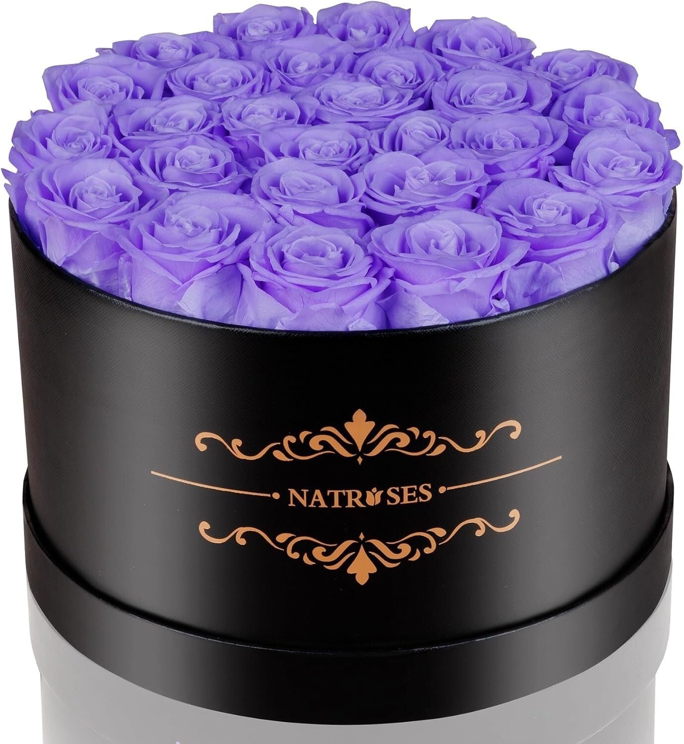 Elegant Box of 27 Lasting Preserved Roses - Perfect Gift for Special Moments