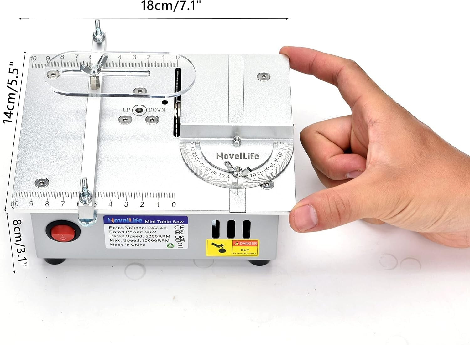 Versatile Desktop Mini Table Saw with Adjustable Cutting Depth for Crafts