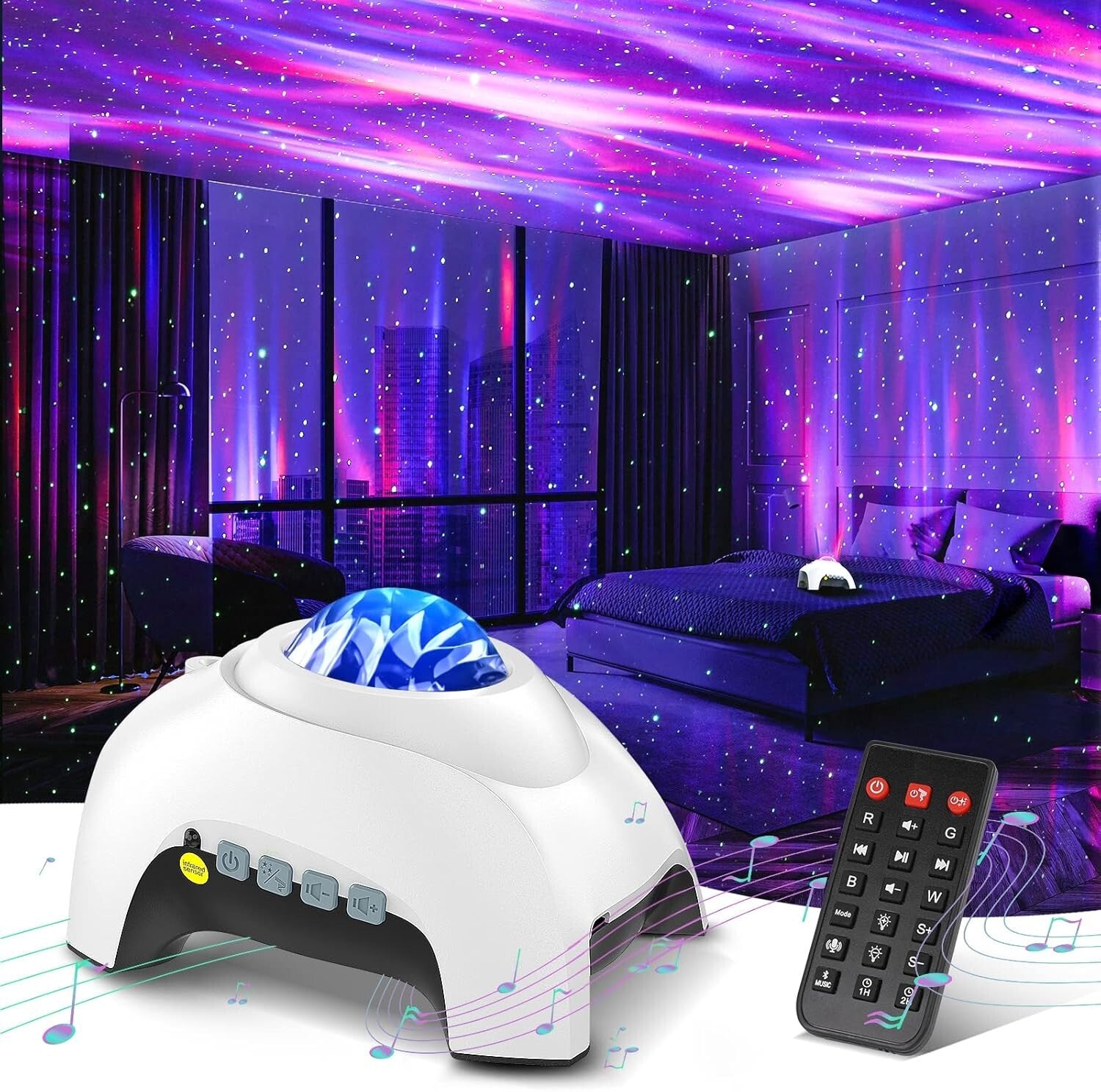 Elegant Star Projector & Sound Machine with 33 Effects and Remote – Perfect Gift