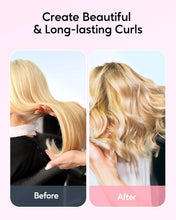 Load image into Gallery viewer, Ceramic Rotating Curling Iron, Pink - Effortless Curls for All Hair Types