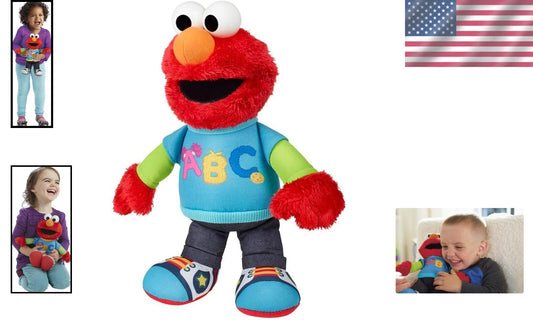 Durable Cuddly Elmo Toy - Talks & Sings Songs, Perfect for Little Learners