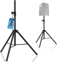 Load image into Gallery viewer, Foldable Speaker Tripod Stands - Adjustable Height for PA and Studio Monitors