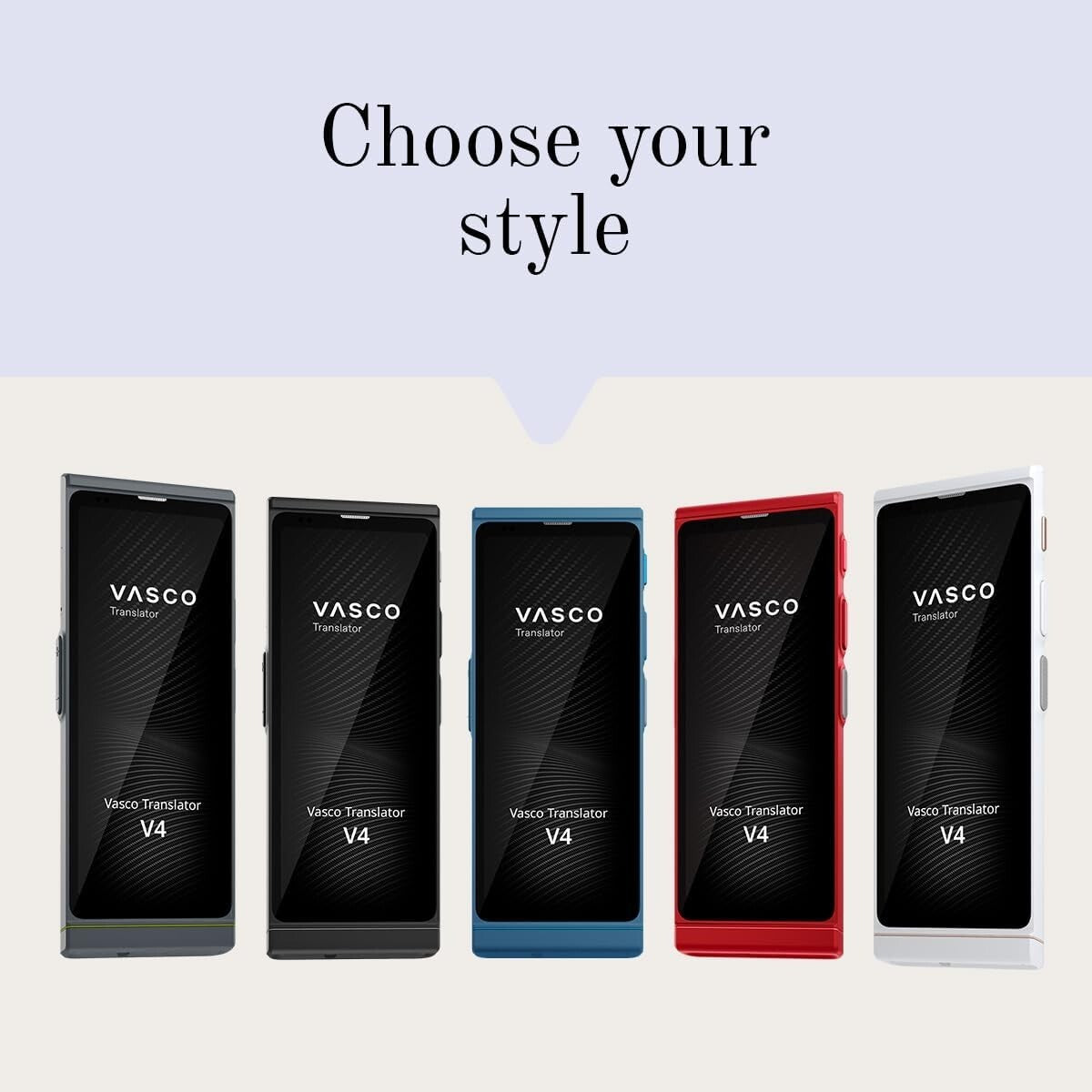 Travel-Friendly Vasco V4 Language Translator – 108 Languages, No Setup Required