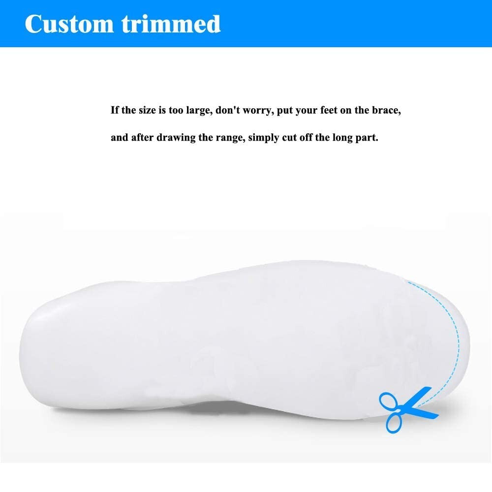 Durable AFO Ankle Foot Orthosis - Adjustable X-Large Drop Foot Support Brace