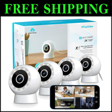 Load image into Gallery viewer, Reliable 4-Pack Outdoor Security Cameras - 2K Resolution &amp; Alexa Compatible
