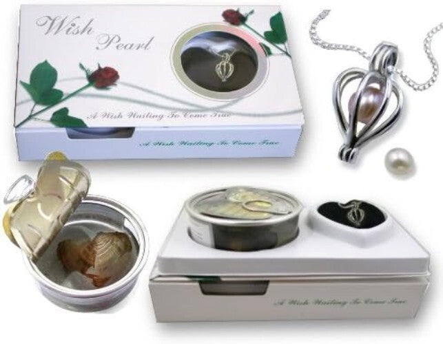 Cultured Wish Pearl Necklace in Sterling Silver Locket - Perfect Gift for Her