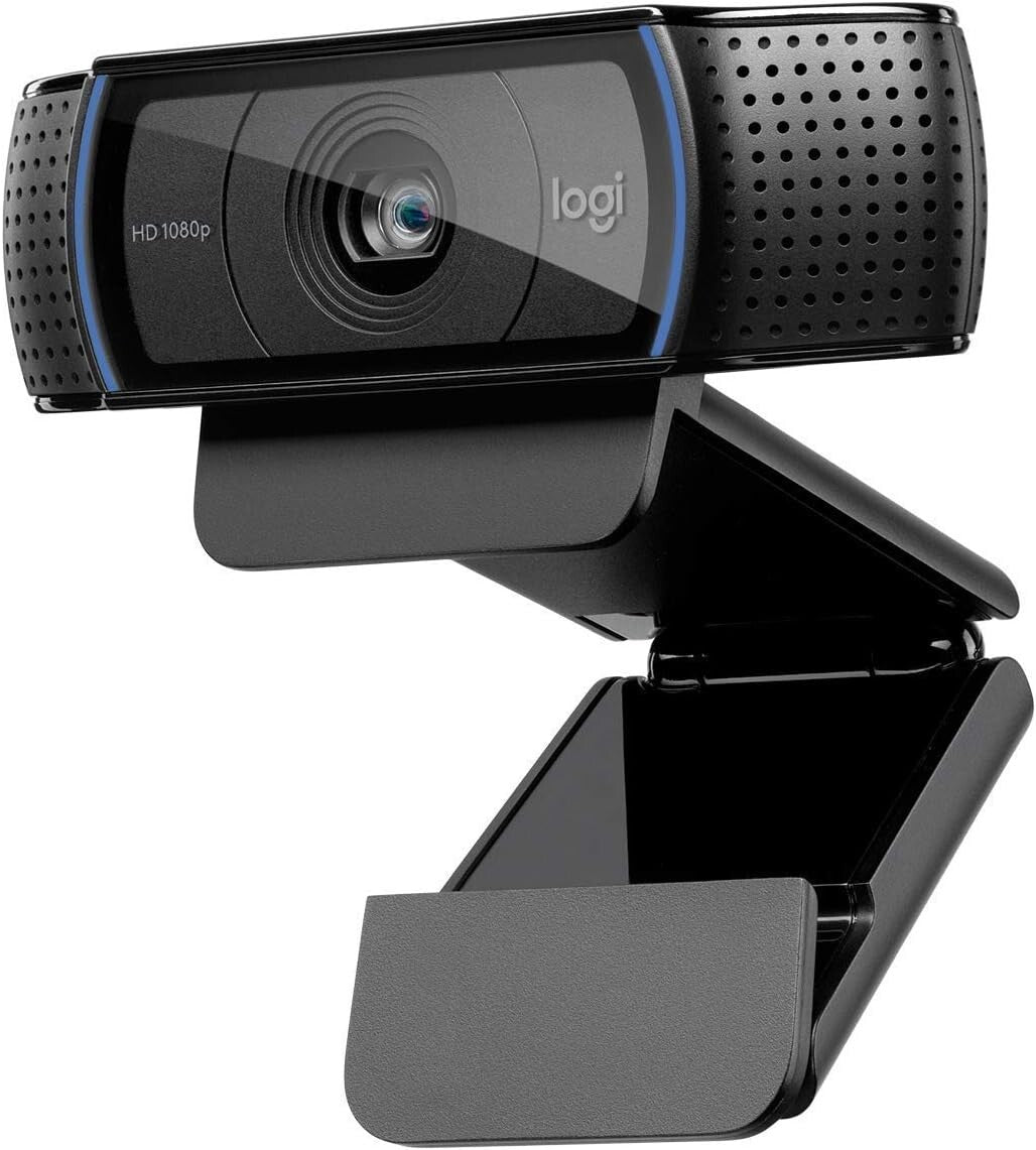 C920x Full HD Webcam: Crisp Video & Audio, Perfect for Streaming & Conferencing