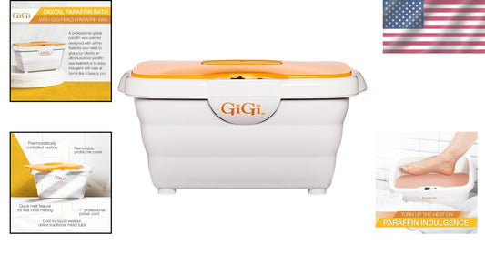 Digital Paraffin Wax Bath for Hand and Foot Therapy with Peach Wax - Spa Quality