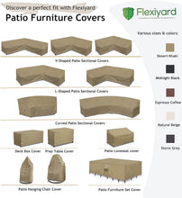 Load image into Gallery viewer, Premium Weather-Resistant V-Shaped Couch Cover - 600D Desert Khaki 90" x 90"