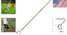 Load image into Gallery viewer, Looped Action Stainless Steel Hoe - Reduce Weeding Time &amp; Garden Maintenance
