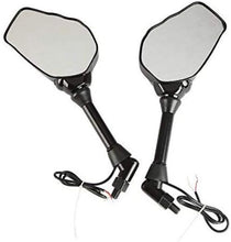 Load image into Gallery viewer, Unique Skeleton Hand Design Motorcycle Mirrors with LED Turn Signals - Set of 2