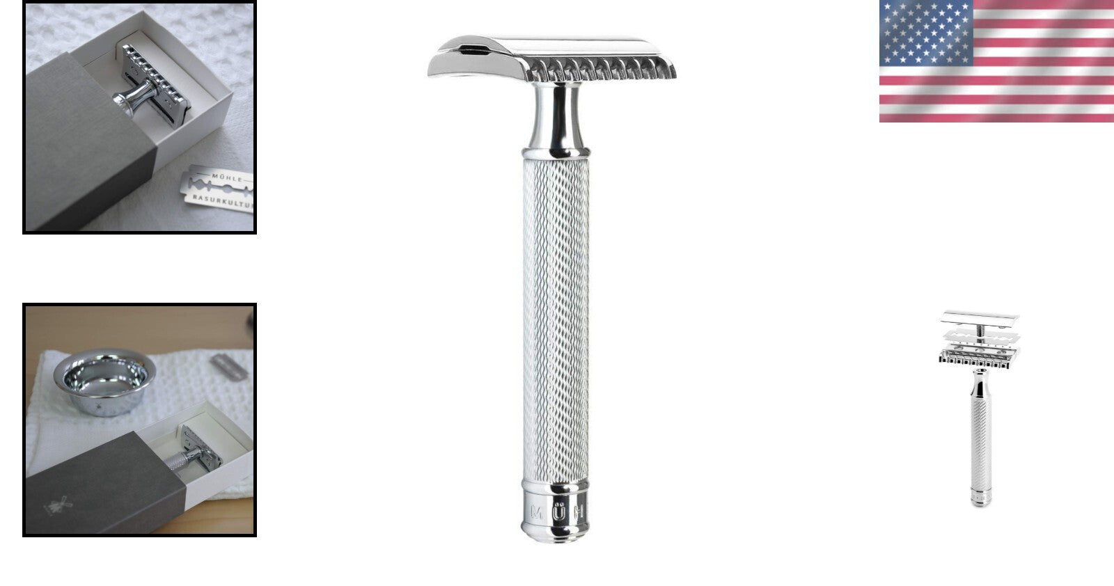 Double Edge Safety Razor with Premium Handle - Craftsmanship Meets Tradition