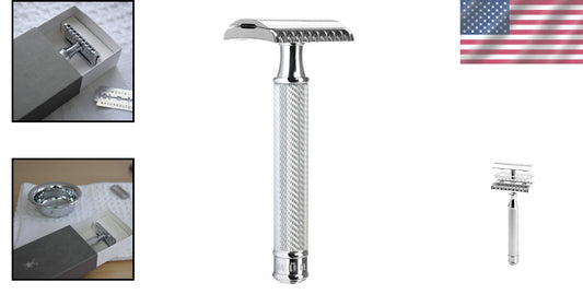 Double Edge Safety Razor with Premium Handle - Craftsmanship Meets Tradition