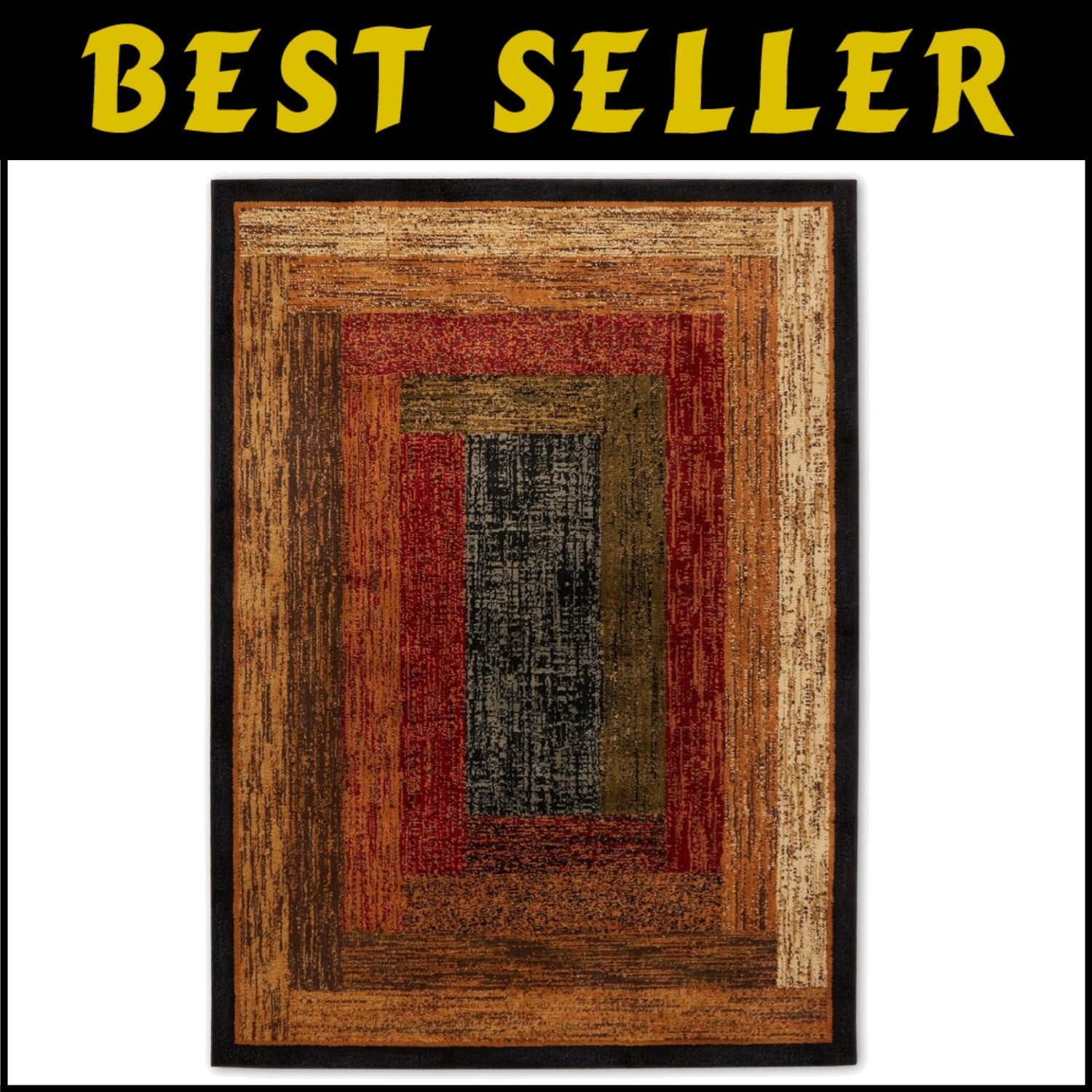 Stylish Low Pile Area Rug 7'8" x 10'4" - Fade & Stain Resistant for Living Rooms