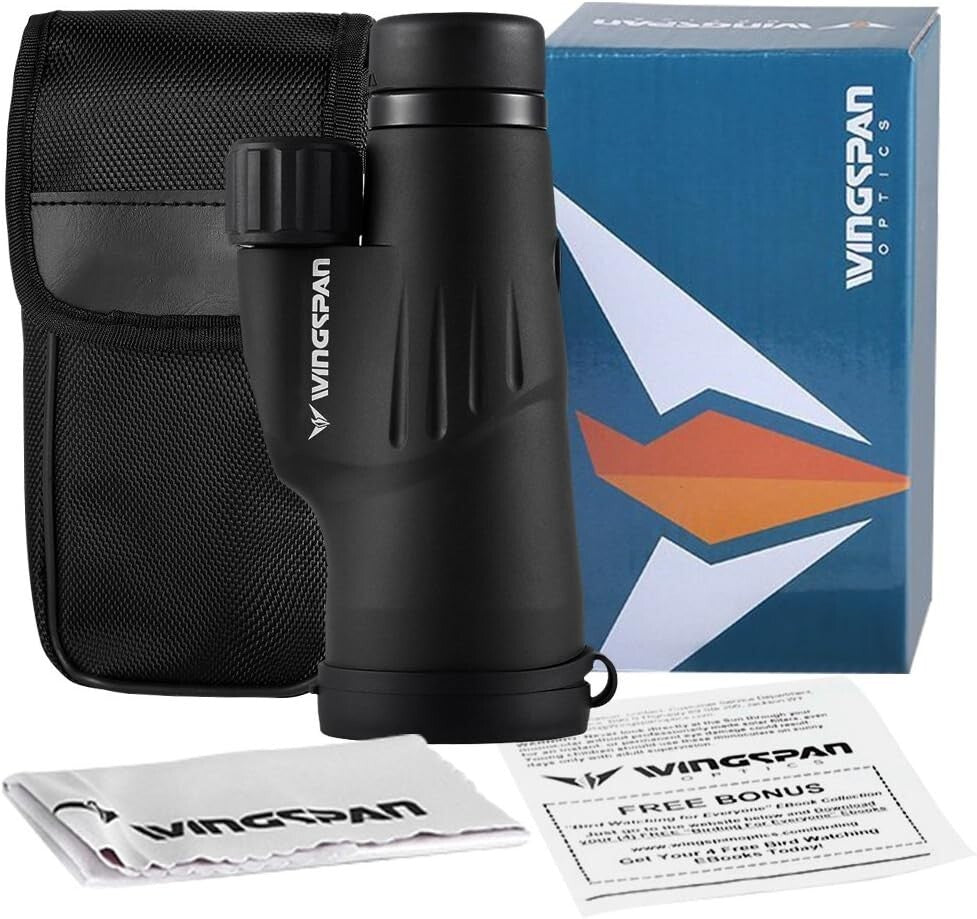 Durable 12X50 Monocular with Single Hand Focus - Perfect for Outdoor Adventures