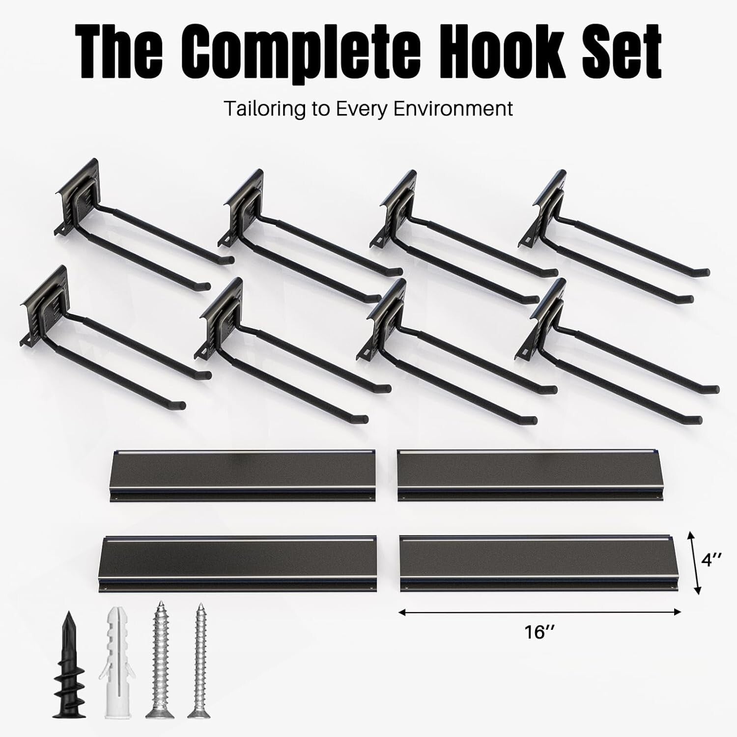 440lb Max Load Garage Tool Storage Rack - Secure Your Tools Effortlessly