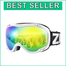 Load image into Gallery viewer, Comfy OTG Ski Goggles with Anti-Fog &amp; UV Protection - Ideal for Youth &amp; Adults