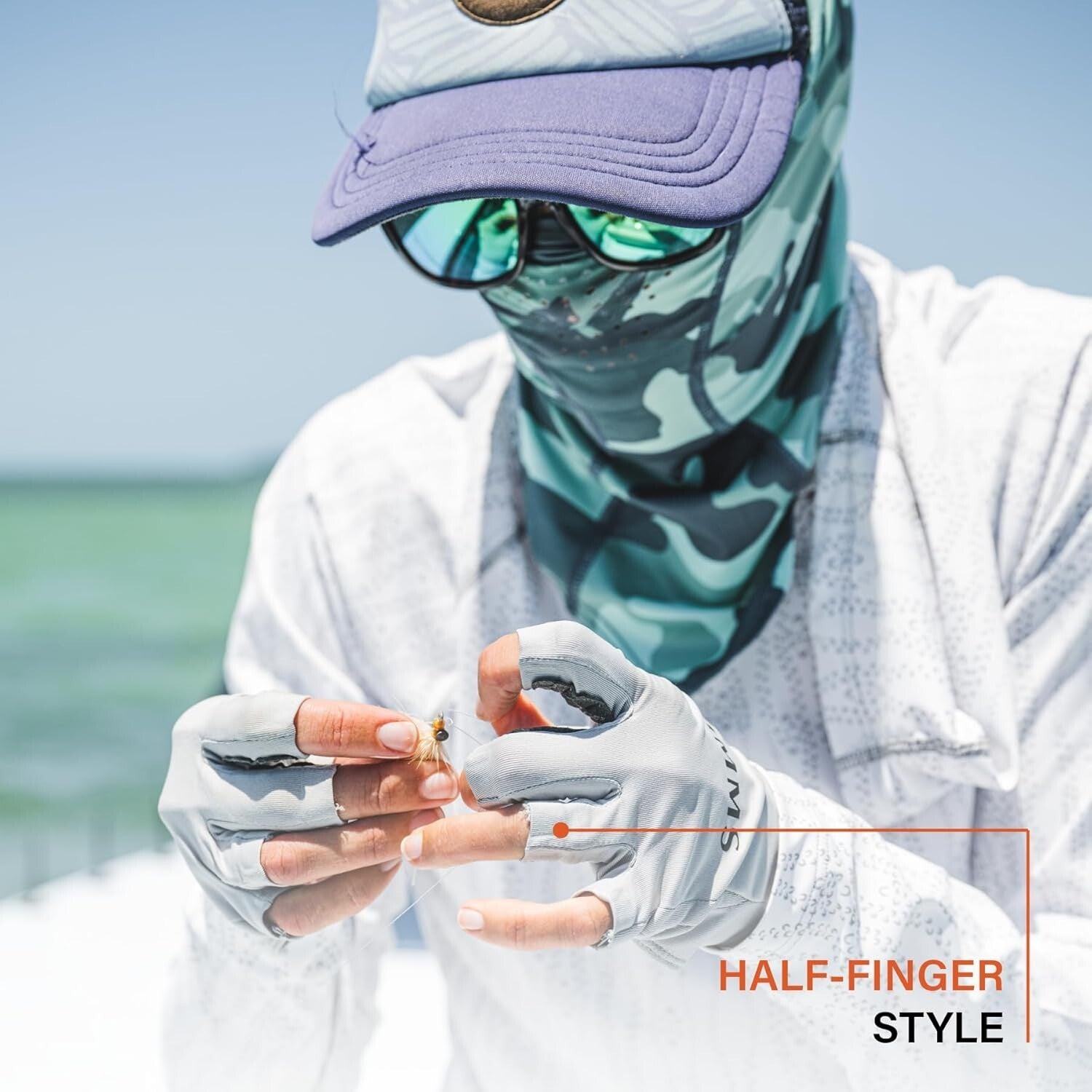 Unisex Solarflex Fishing Sungloves: Comfortable, Lightweight, and UV-Resistant
