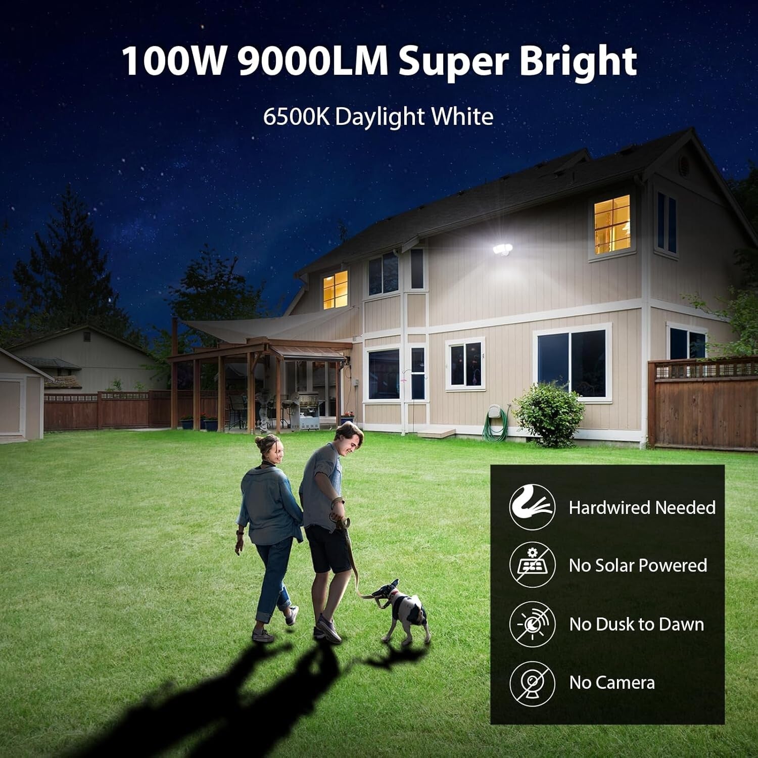 Energy-Saving 9000LM Motion Sensor LED Floodlight - Outdoor Security Solution