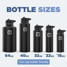 Load image into Gallery viewer, Stylish Dark Rainbow 64 oz Insulated Flask - Perfect for Adventure Lovers
