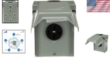 Load image into Gallery viewer, Weatherproof 50A RV Outlet with GFCI - Safe Temporary Power Supply Solution