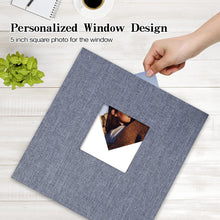Load image into Gallery viewer, Chic Gray Linen Photo Album 13.2x12.8 Inches – Ideal for Gifting &amp; Scrapbooking