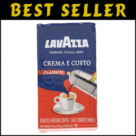 Versatile Italian Crema e Gusto Ground Espresso - 20 Bricks for Every Brew Style