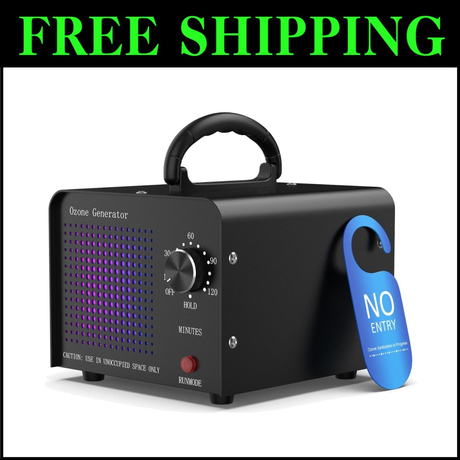High-Power 30000mg Ozone Generator - Smoke & Pet Odor Eliminator for Any Room