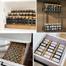 Load image into Gallery viewer, Premium Spice Jar Set with Bamboo Lids, Silicone Funnel &amp; 547 Spice Labels